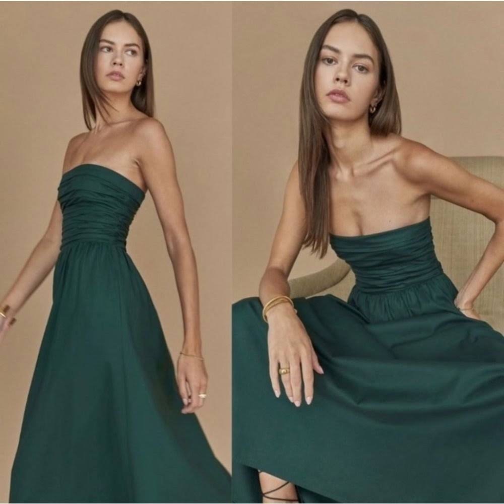 REFORMATION EVERGREEN DRESS